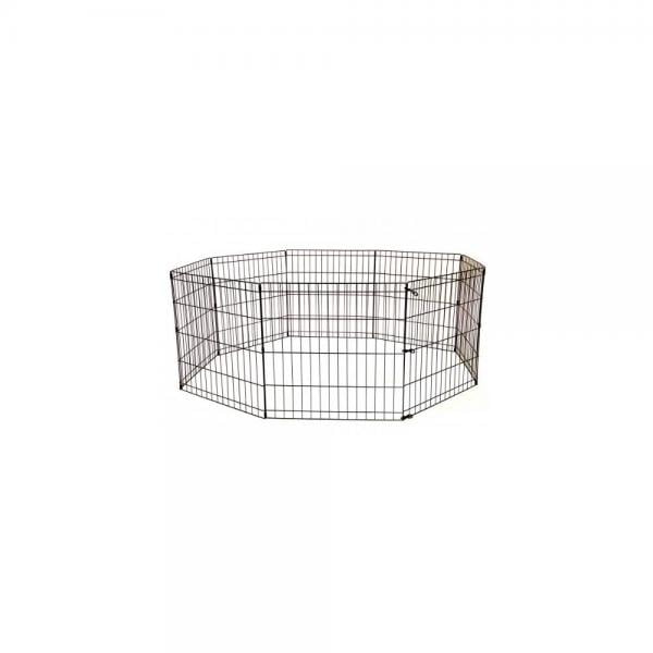 BestPet Pet Playpen Dog Exercise Pen, 24-Inch/30-Inch/36-Inch/42-Inch and 48-Inch, Black/Blue/Pink and Zinc