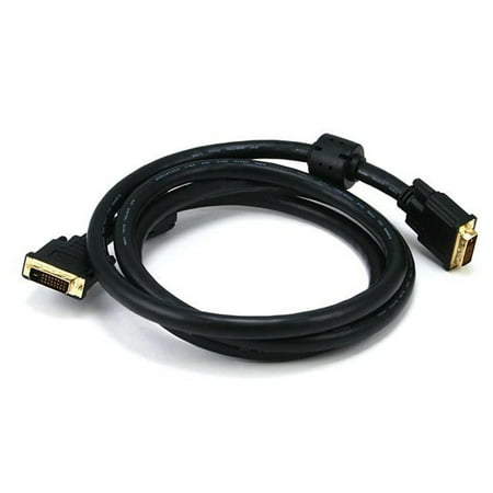 UPC: 0844660026860 | Monoprice DVI-D Video Cable – 6 Feet – Black | 24AWG CL2 Dual Link 9.9 Gbps