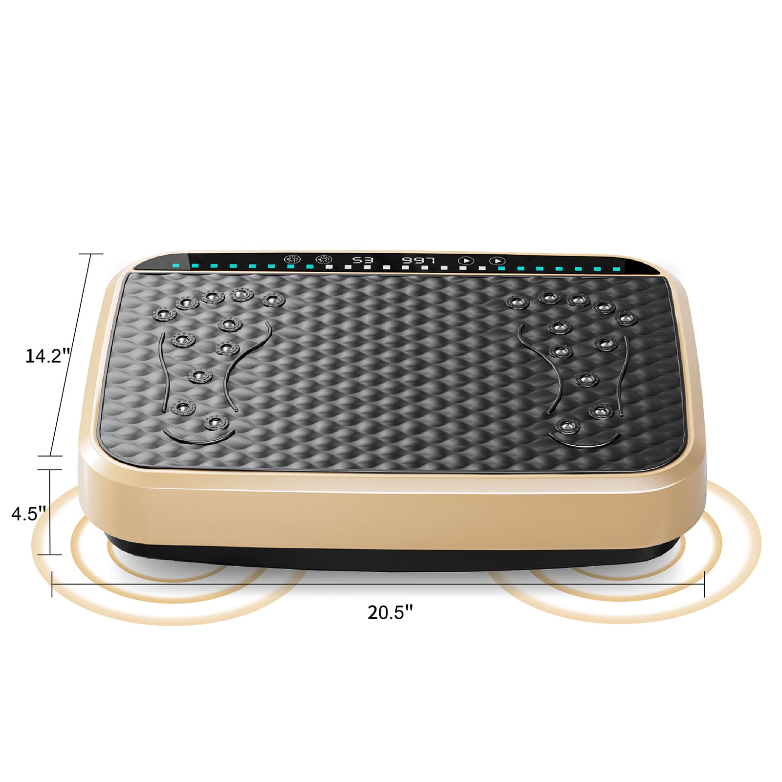WEGFTDUOP Vibration Plate Exercise Machine with 120 Speed Levels - Vibrate Stand Shake-Whole Body Workout Platform for Weight Loss & Lymphatic Drainage
