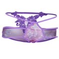 thumbnail image 1 of Calzoncillos Flores Mujeres T-back Bragas Ropa Interior Señoras Ropa Para Club Fiesta Citas Deshierbe Púrpura Soledad Ropa interior para mujeres, 1 of 9
