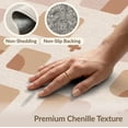 thumbnail image 6 of ODIKA 4'x6' Terracotta And Natural Orange Geometric Washable Area Rug Modern Abstract Pattern with Style Stain Resistant, Low Pile, Easy Care for Dorm Room, Small Living, 6 of 7