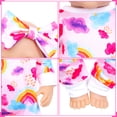 thumbnail image 4 of ZITA ELEMENT 5 Sets Baby Doll Clothes and Headbands Baby Doll Accessories Set for 14 -16 Inch Doll, Total 10 pcs Baby Doll Jumpsuit Outfits and Accessories, 4 of 9