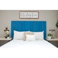 thumbnail image 2 of Barn Walls Teal Weathered Floating Headboard Handcrafted in America Real Solid Wood - California King, 2 of 9