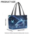 thumbnail image 6 of FOR U DESIGNS Galaxy Turtle Butterfly Print Quilted Tote Bag for Women, Reversible Two Tone Tote Handbag with Side Pockets, Lightweight Top Handle Bag for School 2026, 6 of 6