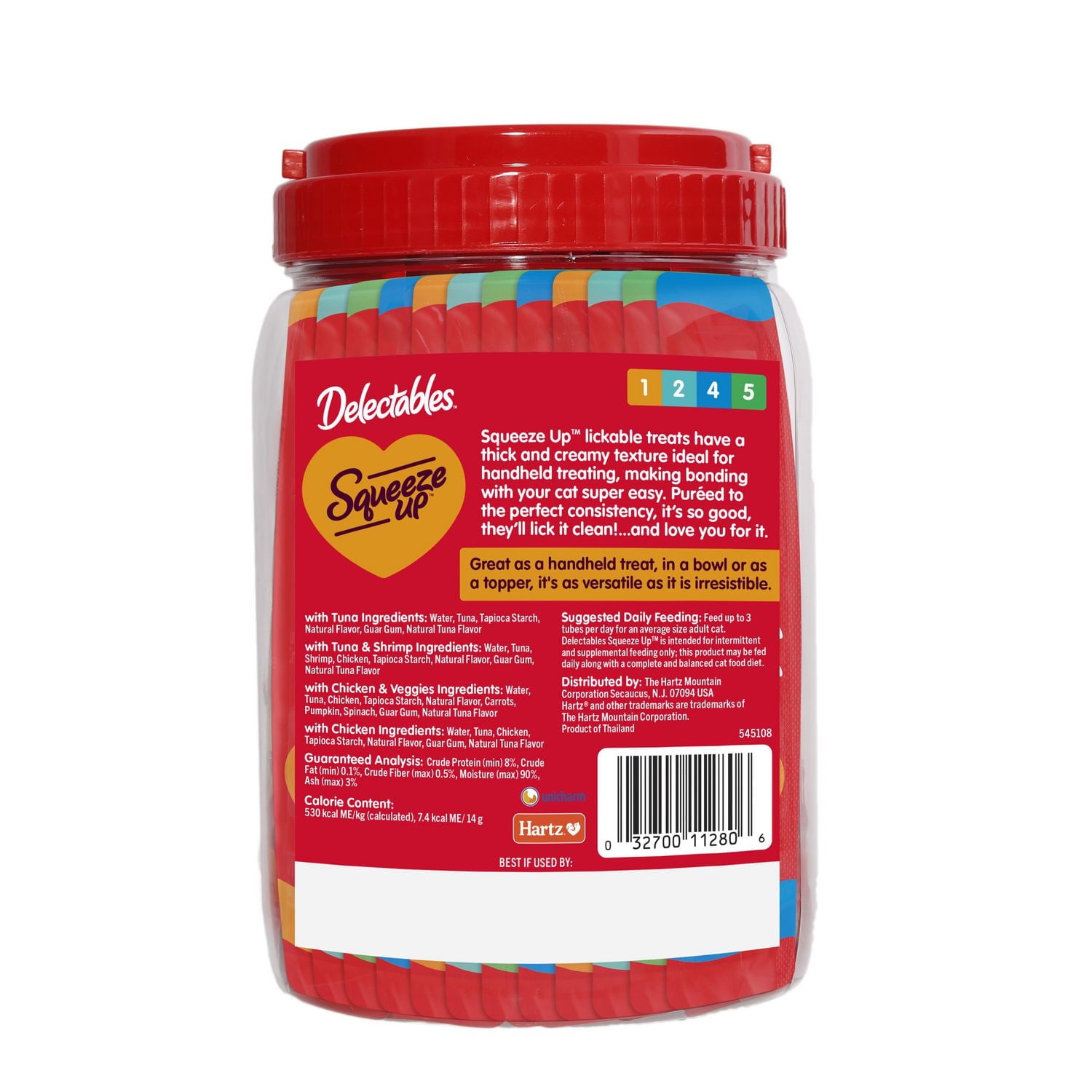 Friandises pour chats Delectables Squeeze up, paquet de 48 48 x 14g