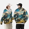 thumbnail image 4 of Lsque Valley River Dinosaur UPF 50+ Lightweight Sun Protection Men's Women's Long Sleeve Shirt, Hoodie Performance -Large, 4 of 9