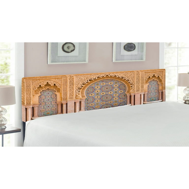Moroccan wood sale headboard