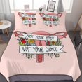 thumbnail image 1 of HAHDAXIA Women's Rights Bedding Solid Comforter Set for All Seasons,3 Pieces(1 Comforter+2 Pillowcases),Soft Microfiber Bedding Set King(90"x90"), 1 of 7