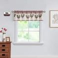 thumbnail image 4 of Achim Barnyard Window Curtain Valance, 58 x 14, Burgundy, 4 of 6