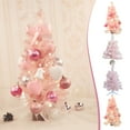 thumbnail image 7 of Tabletop Christmas Tree, Mini Artificial Christmas Tree, Christmas Party Decoration with Lights and Ornaments, Durable Plastic, Easy To Assemble, Indoor Desktop Holiday Decoration, Festive Gift Idea, 7 of 7