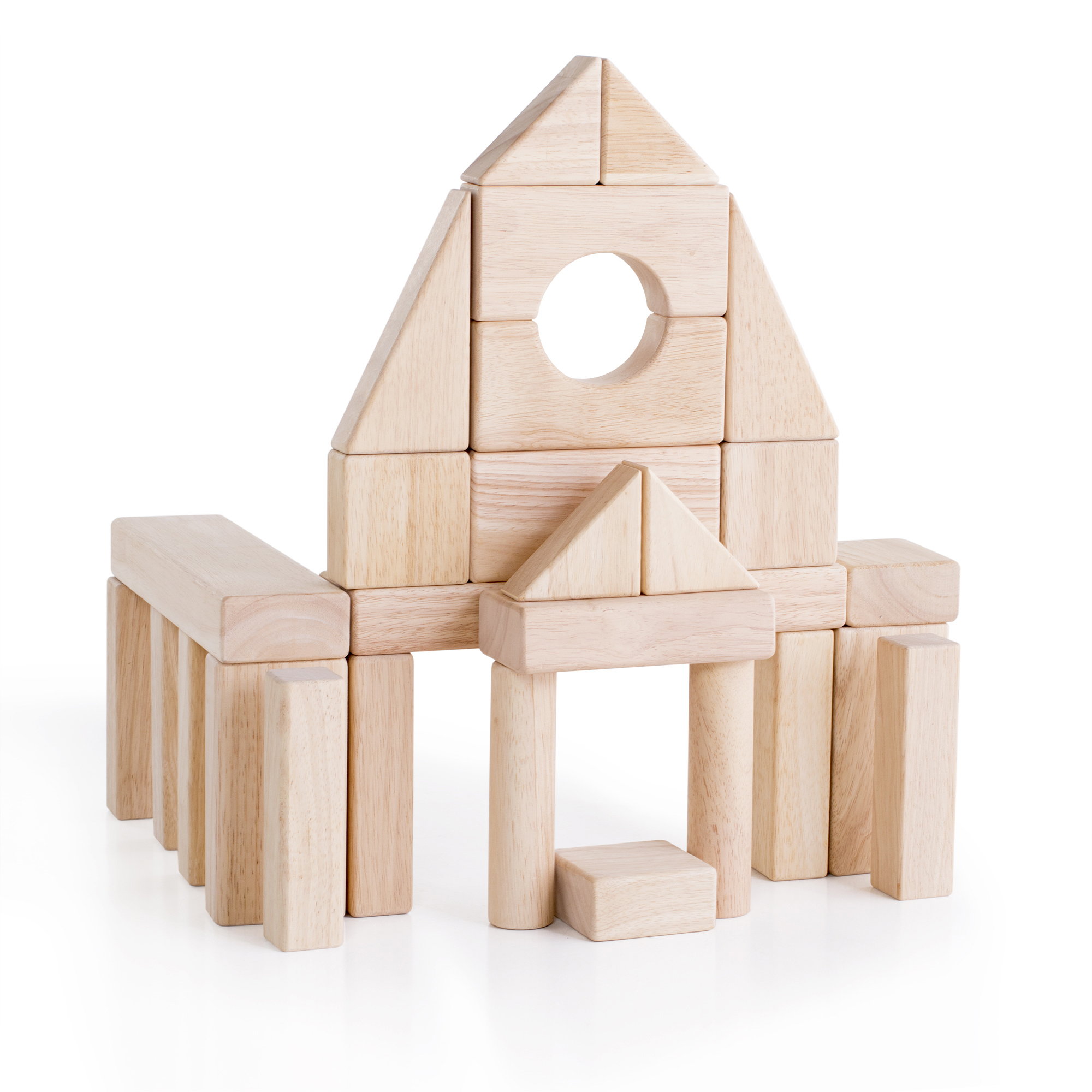 Guidecraft Unit Blocks Set B – 56 Piece Set: Solid Wood Kids Skill Development Creative STEM Toy - image 3 of 4