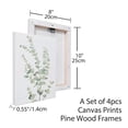 thumbnail image 3 of Lienzo decorativo para pared con la planta botánica Erctoo, color verde salvia, juego de 4, 3 of 7