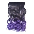 thumbnail image 1 of Peluca de cabello con clip Pieza de extensión de cabello femenino Gradiente de color Cinco Clip Pieza de peluca Pelo largo y rizado de onda grande Wmkox8yii  hjk2753, 1 of 1