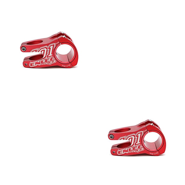 Vástago de bicicleta de montaña Eigraketly 31,8mm aleación de aluminio extensor de manillar Rojo 2piezas