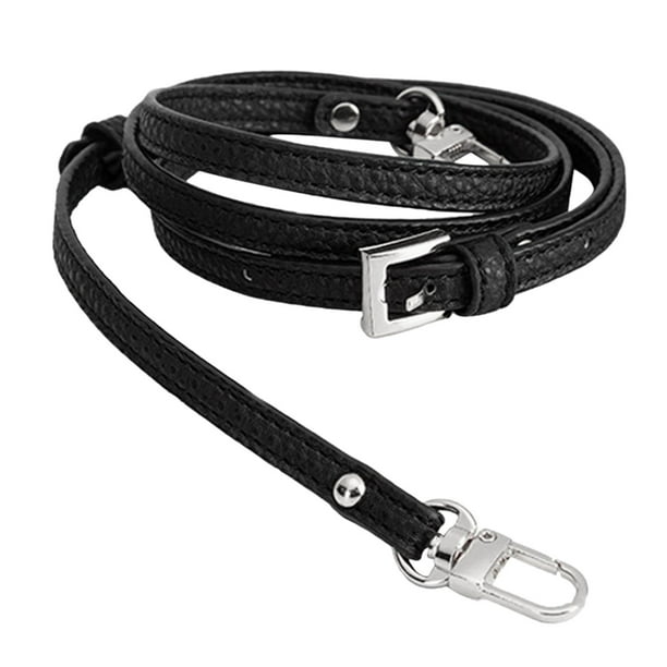 Correa de cuero para bolso, correa universal para bolso de hombro, correa para bolso de mano Negro