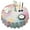 Colorful Floral Pattern, variant on Colorful Floral Pattern Round Tablecloth 60"x60",Wrinkle Wipeable Table Cloth for Kitchen Dining Room Picnic Patio Party