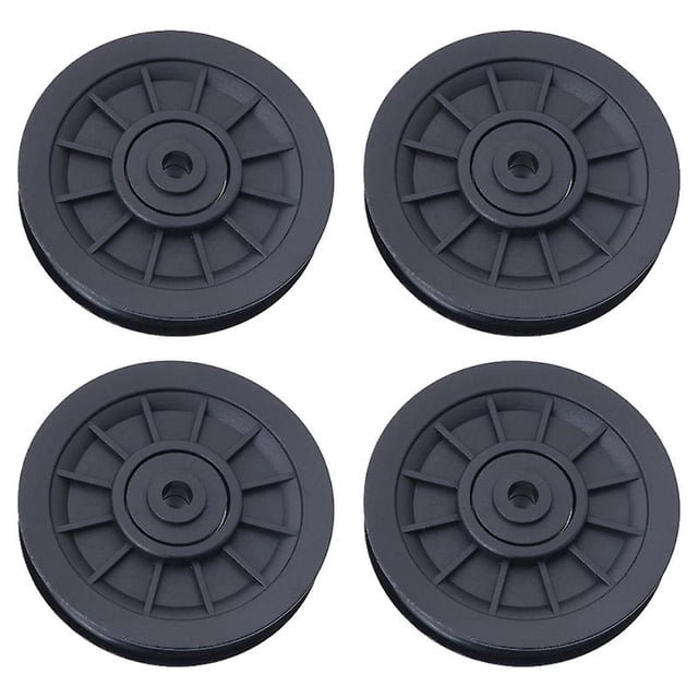 4 ruedas de polea.