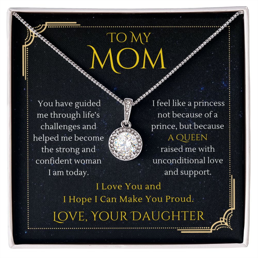 TO My Mom Lettering Stainless Steel Necklace Clavicle Chain Mother's Day  Gift Heart Pendant Necklace | Wish