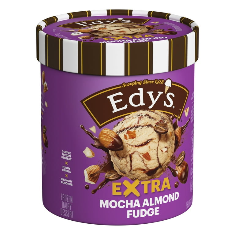Edy's/Dreyer's Extra Mocha Almond Fudge, 1.5 Qt - Walmart.com