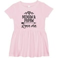 thumbnail image 3 of Inktastic Memaw and Papaw Love Me Girls Baby Dress, 3 of 5