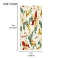 thumbnail image 4 of Ryvnso Christmas Poinsettia Flower Oversized Beach Towel Microfiber Bath Blankets Swimming Fitness 37" x 74", 4 of 5