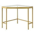 thumbnail image 3 of Evelyn&Zoe Alexis 42" Wide Pentagon Corner Desk, Brass, 3 of 8