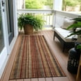 thumbnail image 6 of Addison Rugs Chantille Indoor/Outdoor Transitional Stripes Paprika Washable Runner Rug, 2'3" x 7'6", 6 of 6