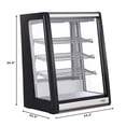 thumbnail image 4 of Pemberly Row Silver 24" 4 Tier Commercial Countertop Bakery Display Refrigerator, 4 of 6