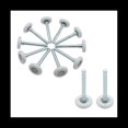 thumbnail image 1 of 12 Pcs Rouleau de Porte de Garage en Nylon 1.8 Pouces Tige de 4 Pouces, Roues de Porte de Garage Silencieuses pour Remplacement de Rail de Porte de Garage, 12 x Rouleaux de Porte de Garage, Blanc, 1 of 6