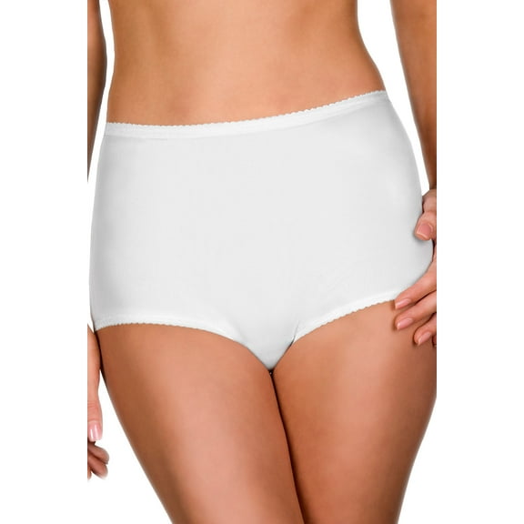 Velrose Lingerie Shadowline Panties-Seamless Nylon Brief, 3-Pack 17017/17017X-3PK