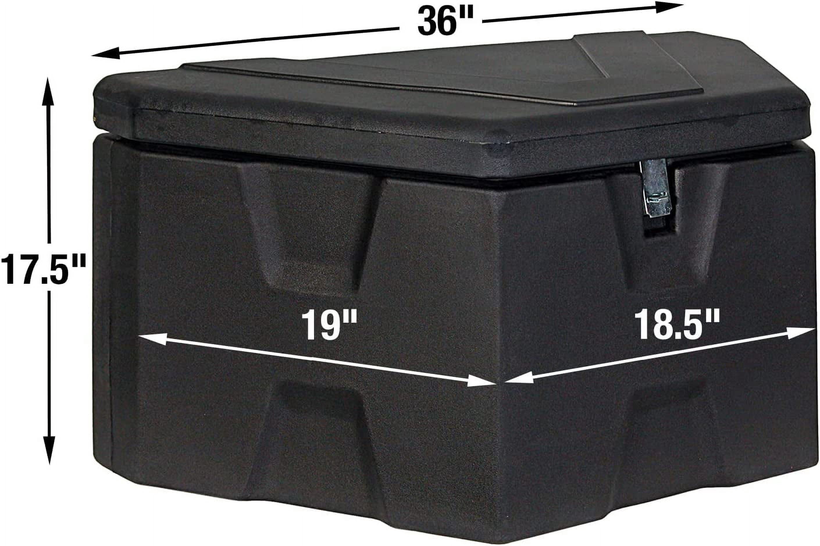 Buyers Products 1701680 Trailer Tongue Truck Tool Cargo Storage Box, Black