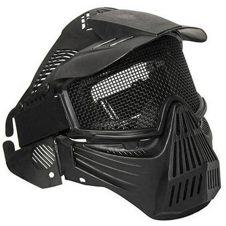 ALEKO PBM207BK Anti-Fog Paintball Mask with Double-Elastic Strap, Black