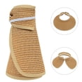 thumbnail image 5 of Foldable Straw Sun Visors for Women, Sun Protecetion Wide Brim Sun Hats Adjustable Roll Up Beach Hat, 5 of 8