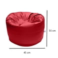 thumbnail image 2 of Sillón Puff Round Color Rojo Lunics Lunics Puff Round Med RJ, 2 of 5
