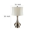 thumbnail image 5 of Benzara BM240923 Table Lamp with Pot Bellied Shaped Base, Silver, 5 of 5