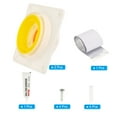 thumbnail image 3 of Uxcell 3"-5" Backdraft Damper ABS Flexible Airflow Inline Backflow Duct Adaptor 2 Set, 3 of 6