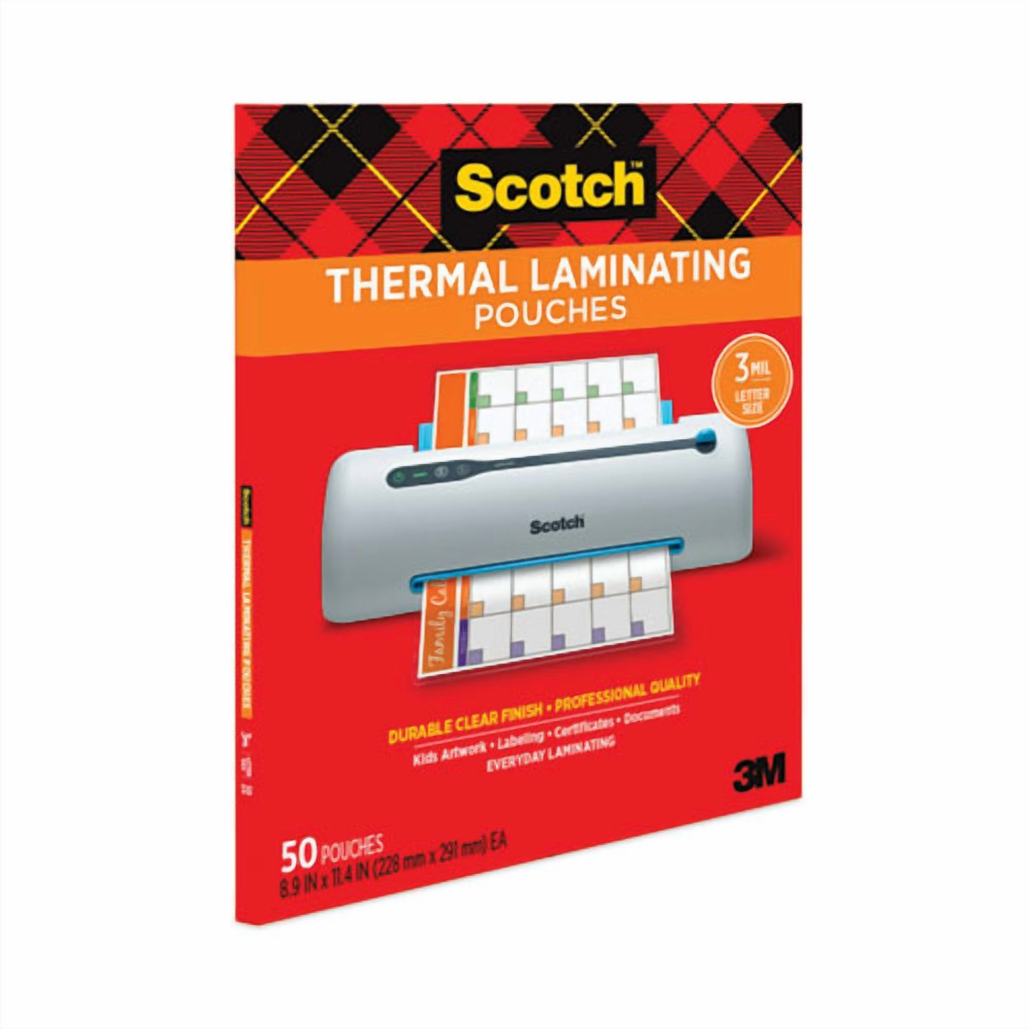 Laminating Pouches, 3 Mil, 9" X 11.5", Gloss Clear, 50/pack | Bundle of 10 Packs