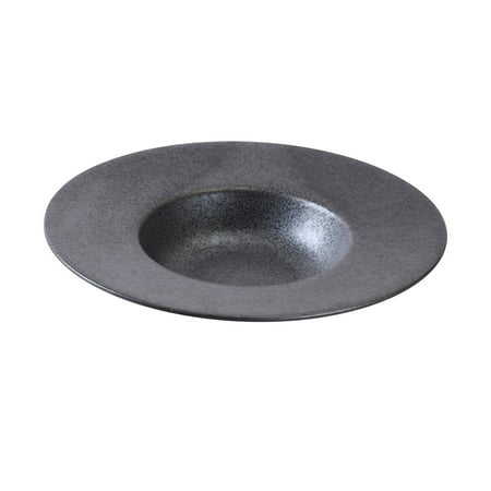 

Diamond Black Round Dessert Plate 16 Oz. 11 1/2 Dia. X 6 Dia. X 2 3/8 H Porcelain Black