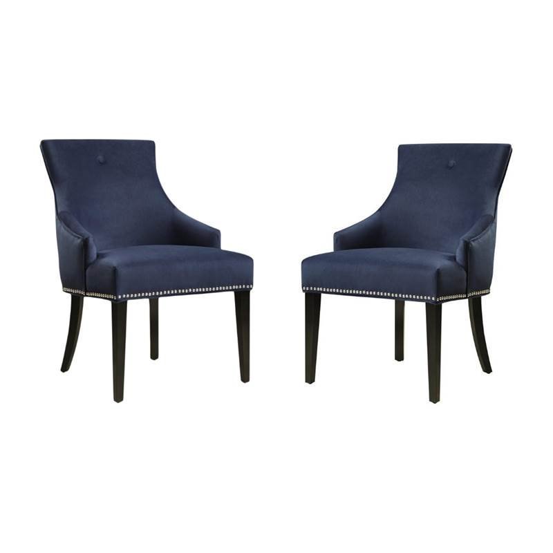 Set of 2 Accent Chairs in Navy Blue - Walmart.com - Walmart.com