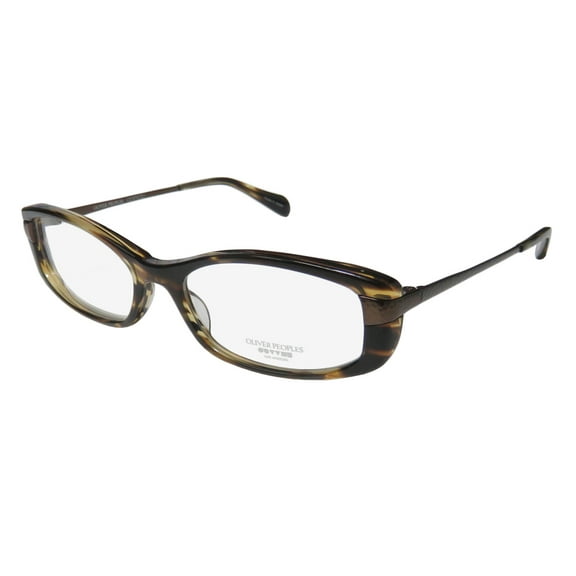 oliver peoples idelle for ladies/women designer full-rim shape elegant stunning trendy eyeglasses/glasses (50-16-131, brown)