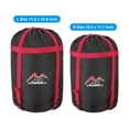 thumbnail image 5 of Uxcell Compression Stuff Sack, 2 Pack S Size Waterproof Sleeping Bag Sack Black Red, 5 of 6