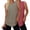 Khaki+Red, variant on 2 Pack Womens Workout Tank Tops Lightweight Sleeveless Shirts for Women Loose Fit Tops for Athletic Running Tennis Yoga
