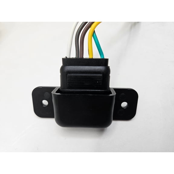 Boat RV Camper Trailer 4 Way Flat Plug Holder / 4 Way Wiring Flat Plug Holder