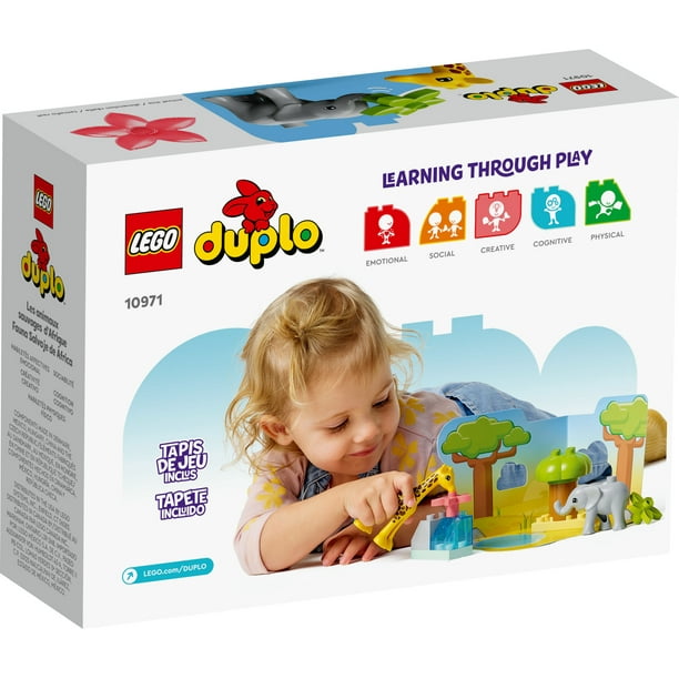 DUPLO Wild Animals of Africa 10971, Animal Toys for Toddlers, Girls & Boys Ages 2 Plus old, Toy with Baby Elephant & Giraffe Figures - Walmart.com