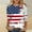 Multicolor, variant on Cavosen American Flag Tops for Women Petite Patriotic 3/4 Sleeve Crewneck Shirts American Flag Print Shirts Lady XL Independence Day Casual Tops Funny 4th of July Tunic Tees 2025 Patriotic Blouses