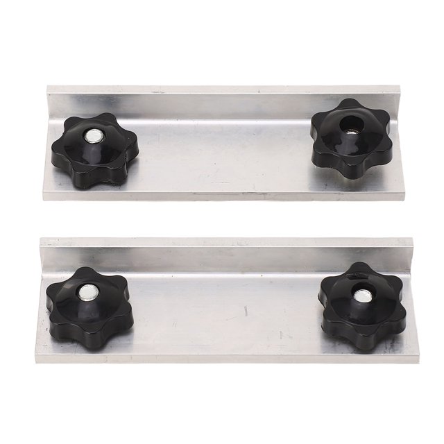 Kit de parada larga de pista en T, Kit de parada larga portátil de aleación de aluminio para marcos de abrazaderas, mecanizado CNC, 2 uds.