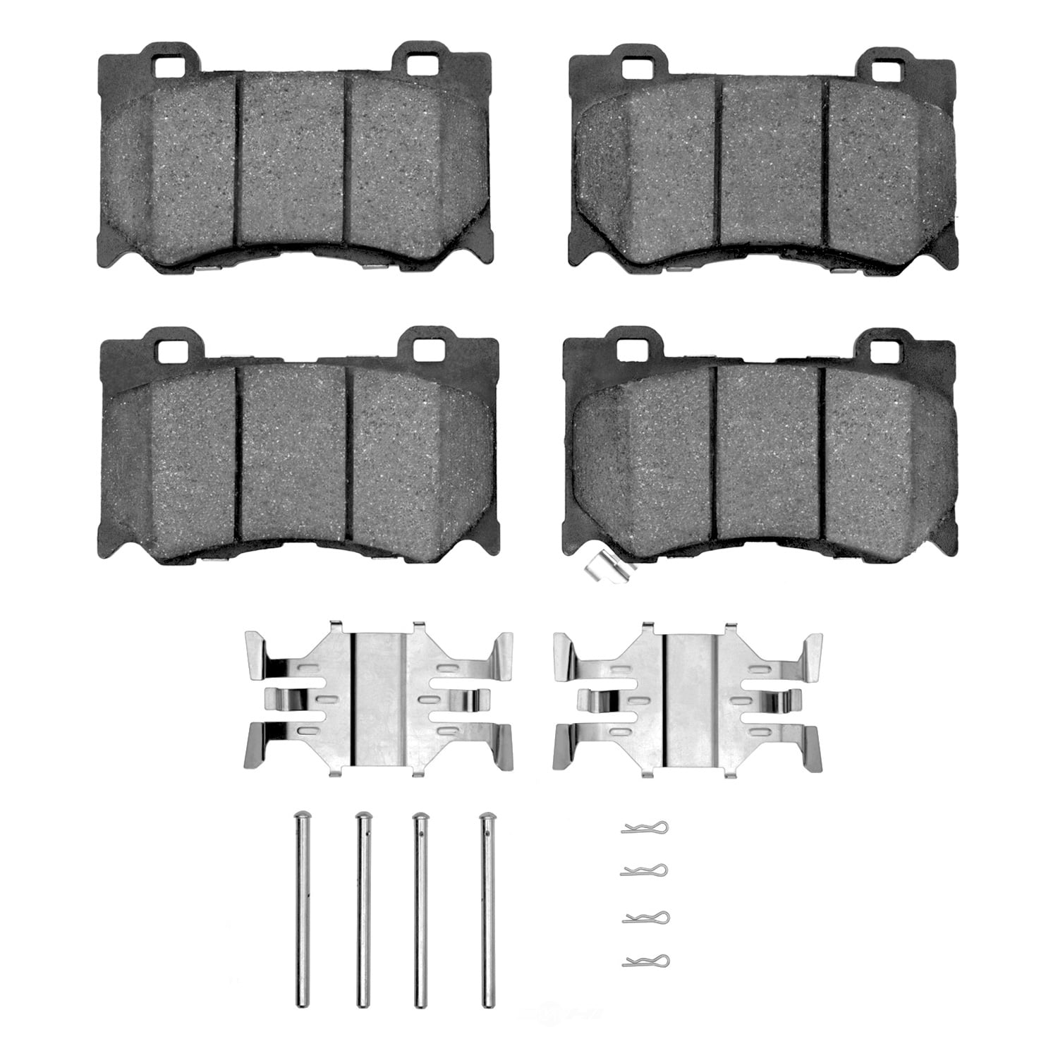 Dynamic Friction Company 1551-1346-01 DFC 5000 Advanced Brake Pads - Ceramic and Hardware Kit - OE