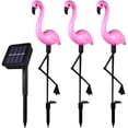 thumbnail image 1 of EeaseMX unidad de 1 arrastre de 3 LED, luz solar para césped, iluminación de jardín para exteriores, resistente al agua, foco de suelo con diseño de flamenco, luz blanca, 1 of 7