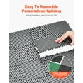 thumbnail image 2 of VEVOR Interlocking Drainage Mat, 12” x 12” Modular Interlocking Cushion, 40 Pcs Splicing Drainage Mats, Non-Slip Gray PP Drainage Floor Tile and Shower Mat, for Garage, Garden, Kitchen & Outdoor, 2 of 9