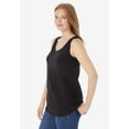 thumbnail image 3 of Woman Within Plus Size Scoopneck Tank, 3 of 6